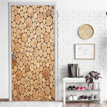 Load image into Gallery viewer, Retro Wooden Door Stickers PVC Waterproof Wallpaper For Doors