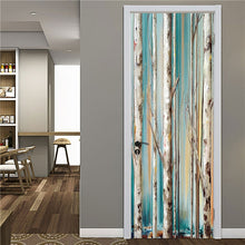 Load image into Gallery viewer, Retro Wooden Door Stickers PVC Waterproof Wallpaper For Doors