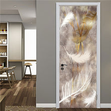Load image into Gallery viewer, Retro Wooden Door Stickers PVC Waterproof Wallpaper For Doors