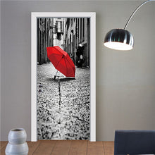Load image into Gallery viewer, Retro Wooden Door Stickers PVC Waterproof Wallpaper For Doors