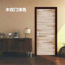 Load image into Gallery viewer, Retro Wooden Door Stickers PVC Waterproof Wallpaper For Doors
