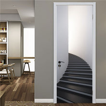 Load image into Gallery viewer, 2PCS/Set Black Geometric Door Sticker Home Decor Self Stick Wallpaper