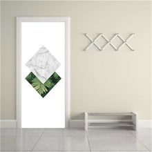 Load image into Gallery viewer, 2PCS/Set Black Geometric Door Sticker Home Decor Self Stick Wallpaper
