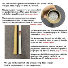 Load image into Gallery viewer, 2PCS/Set Black Geometric Door Sticker Home Decor Self Stick Wallpaper
