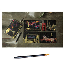 Load image into Gallery viewer, 4pcs DIY Drawing Painting Rainbow Scratch Art Mini Notes
