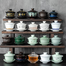 Load image into Gallery viewer, Chinese Traditions Gai Wan Tea Set Bone Kung Fu TeaSet Gaiwan Tea
