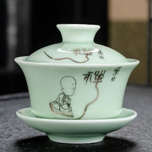 Load image into Gallery viewer, Chinese Traditions Gai Wan Tea Set Bone Kung Fu TeaSet Gaiwan Tea
