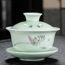 Load image into Gallery viewer, Chinese Traditions Gai Wan Tea Set Bone Kung Fu TeaSet Gaiwan Tea

